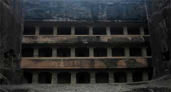 ellora Caves, History, Guide provides a complete information on ellora Caves, Architecture, Deities, Religious Significance, Legends, Festivals, ancient, tour, travel, vacation, Temple, buddhist, holidays, historian, pictures, mythology, art, people, geography, etc. 
